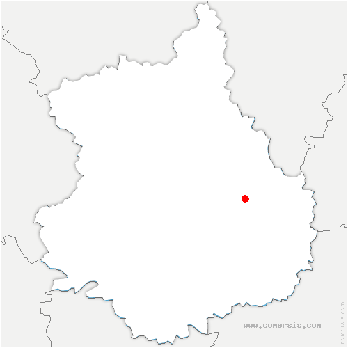 carte de localisation de Montrieux-en-Sologne