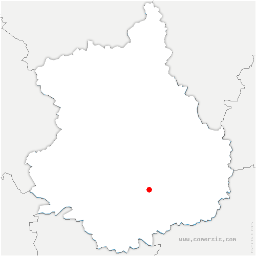 carte de localisation de Neuvy-en-Dunois