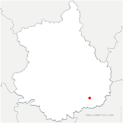 carte de localisation de Orgères-en-Beauce
