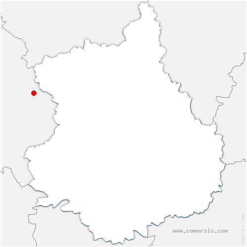 carte de localisation de Patay