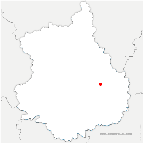 carte de localisation de Prunay-le-Gillon