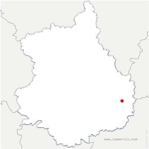 carte de localisation de Saint-Cyr-la-Rosière