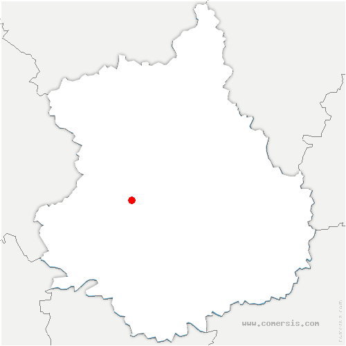 carte de localisation de Saint-Denis-des-Puits