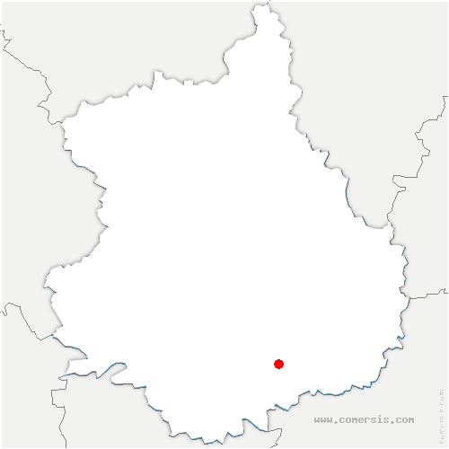 carte de localisation de Saint-Germain-sur-Avre