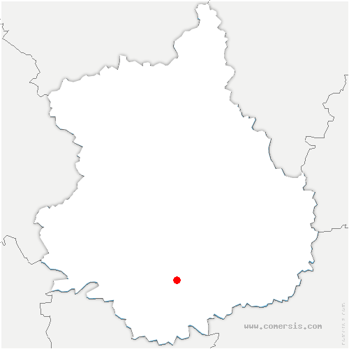 carte de localisation de Saint-Maur-sur-le-Loir