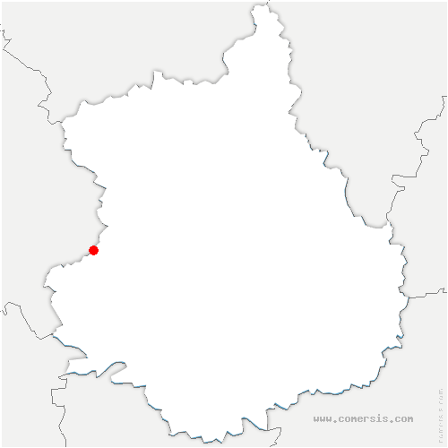 carte de localisation de Saint-Victor-de-Buthon