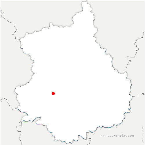 carte de localisation de Sennely