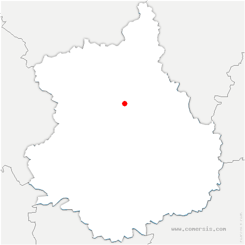 carte de localisation de Sury-aux-Bois