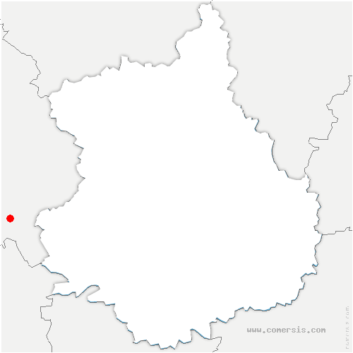 carte de localisation de Tavers