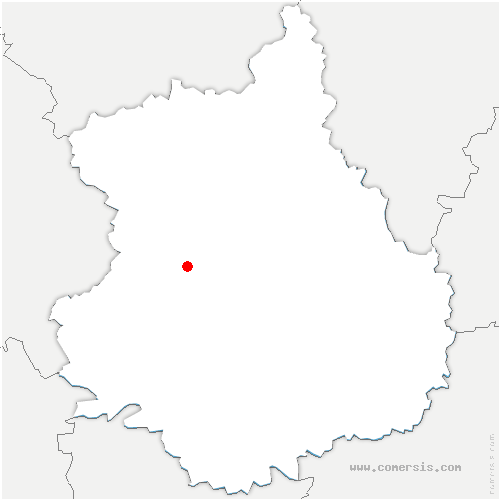 carte de localisation de Thieulin