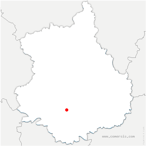 carte de localisation de Trizay-lès-Bonneval