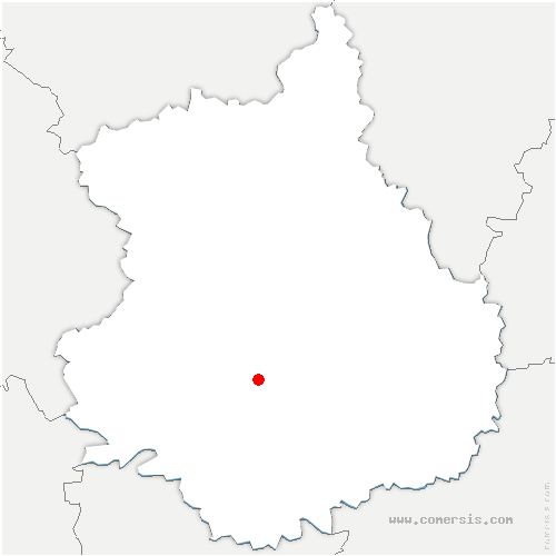 carte de localisation de Vannes-sur-Cosson