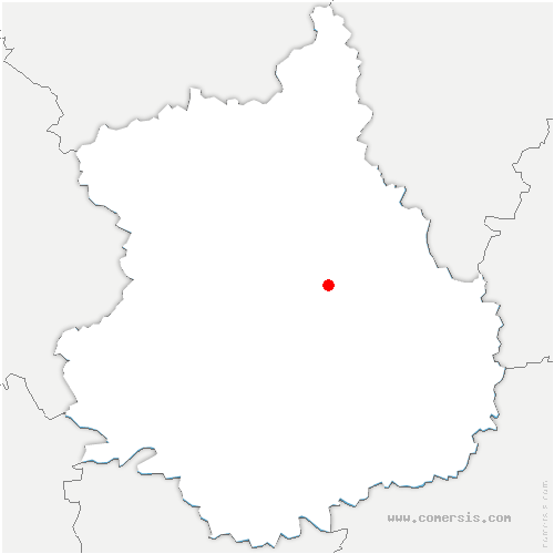 carte de localisation de Vieilles-Maisons-sur-Joudry