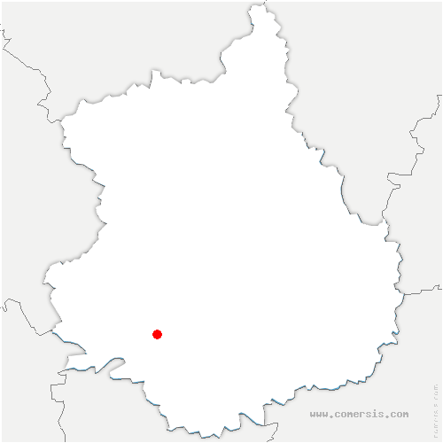 carte de localisation d'Yèvres