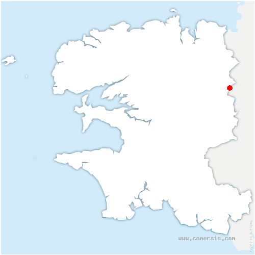 carte de localisation de Bolazec