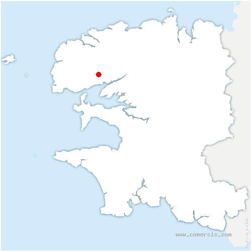 carte de localisation de Brest