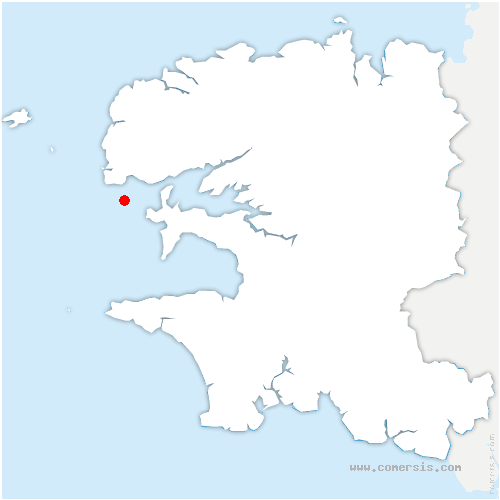 carte de localisation de Caudan