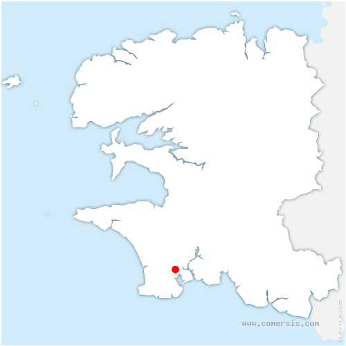 carte de localisation de Combrit