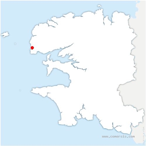 carte de localisation de Conquet