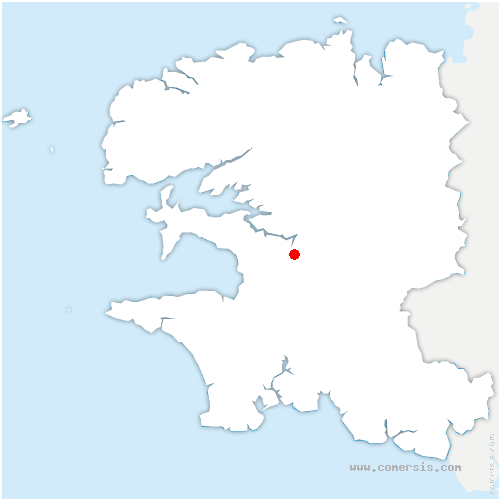 carte de localisation de Dinéault