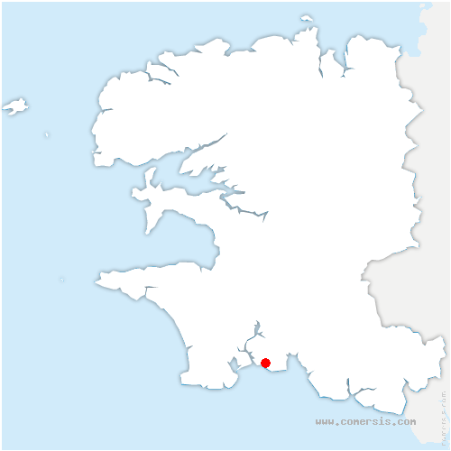 carte de localisation de Fouesnant