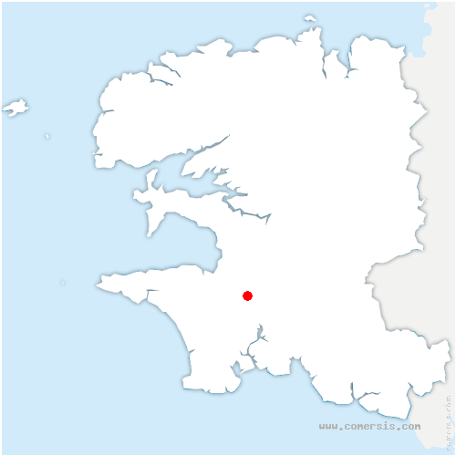 carte de localisation de Guengat