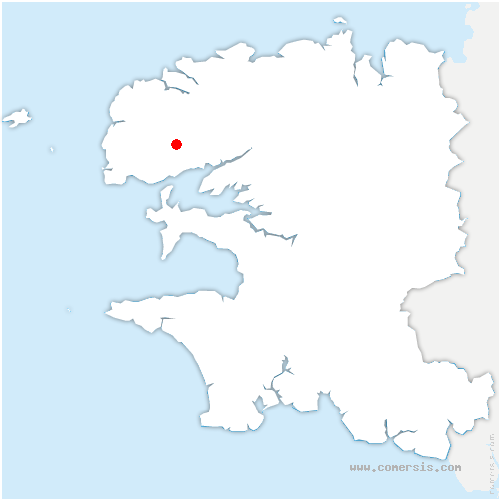 carte de localisation de Guilers