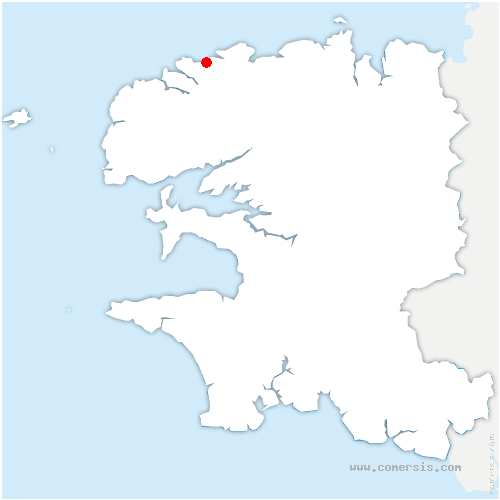 carte de localisation de Guissény