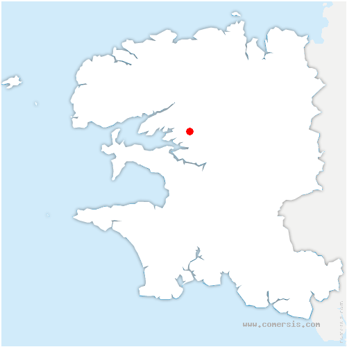 carte de localisation de Hanvec