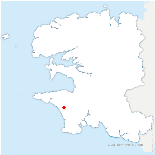 carte de localisation de Landudec