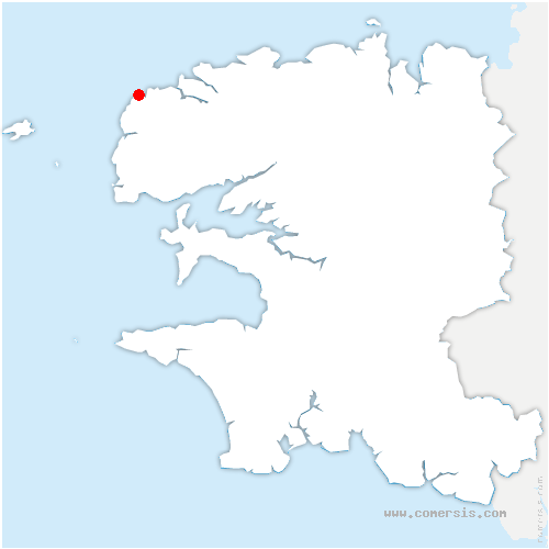 carte de localisation de Landunvez