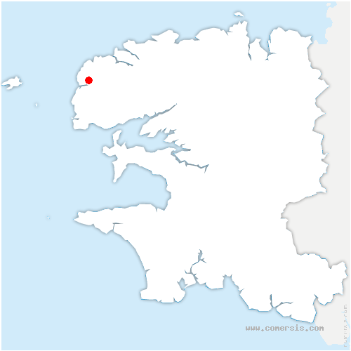 carte de localisation de Lanildut