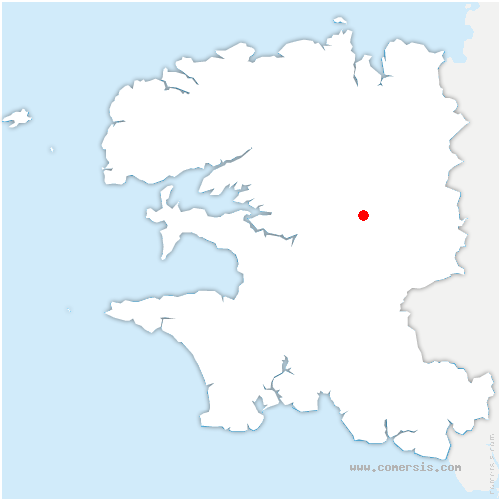 carte de localisation de Lannédern