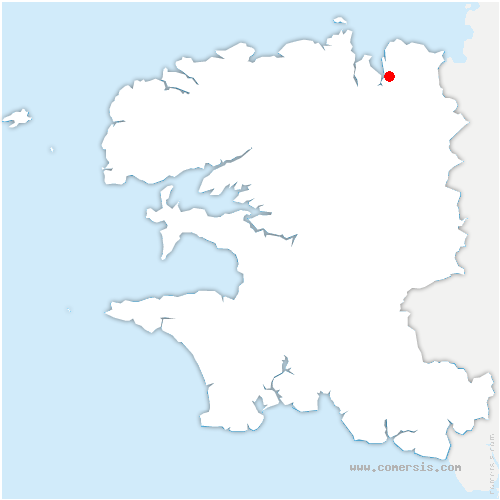 carte de localisation de Morlaix