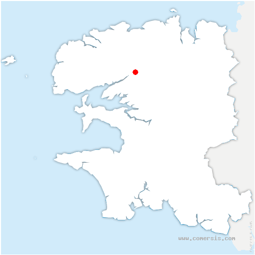 carte de localisation de Pencran