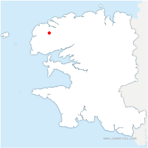 carte de localisation de Plouguin