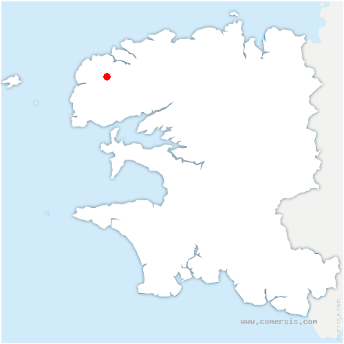 carte de localisation de Plourin