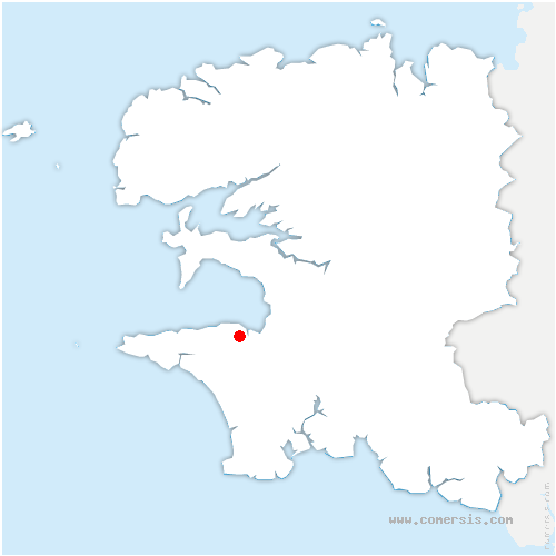carte de localisation de Poullan-sur-Mer