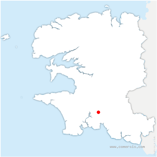 carte de localisation de Quimper
