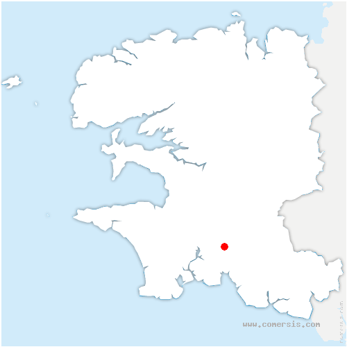 carte de localisation de Saint-Évarzec