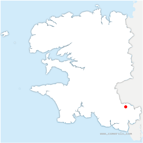 carte de localisation de Saint-Thurien