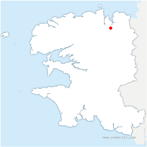 carte de localisation de Sainte-Sève