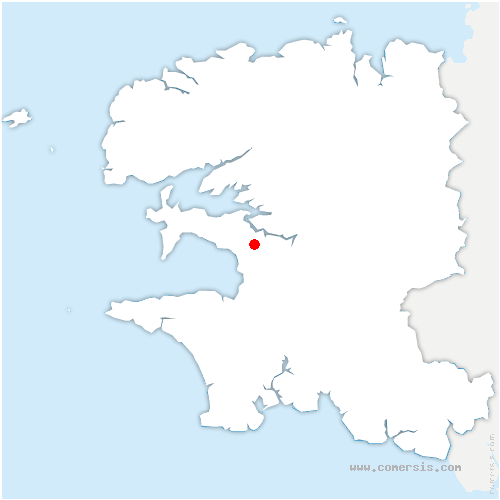 carte de localisation de Trégarvan
