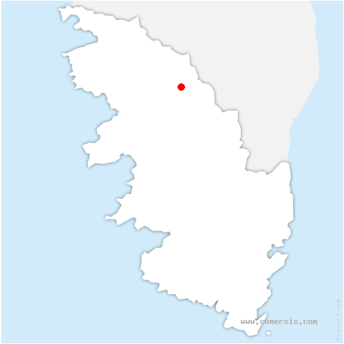 carte de localisation de Bocognano
