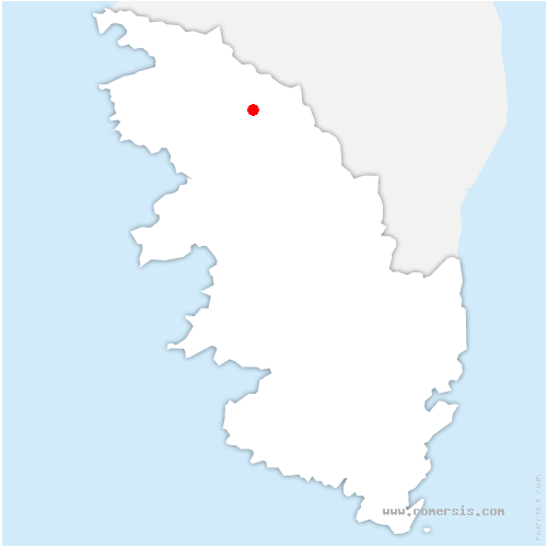 carte de localisation de Guagno