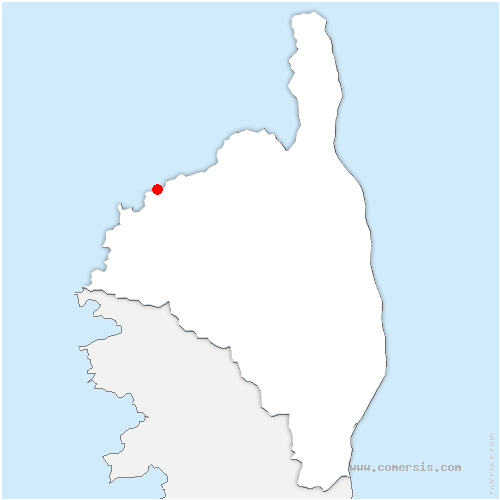 carte de localisation de Algajola