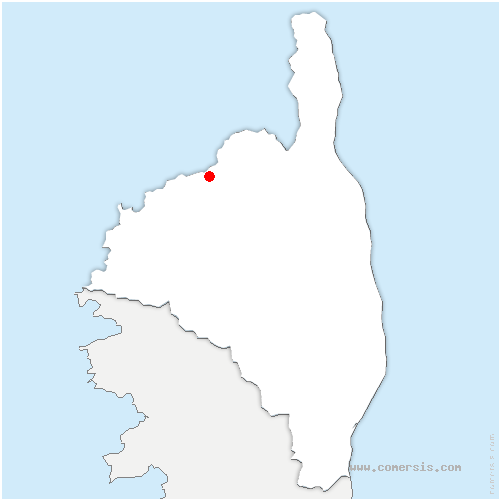 carte de localisation de Belgodère