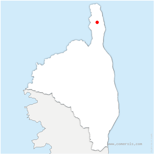 carte de localisation de Cagnano