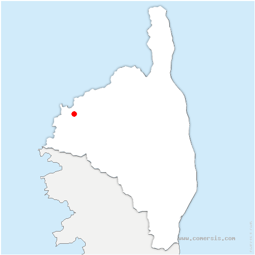 carte de localisation de Calenzana
