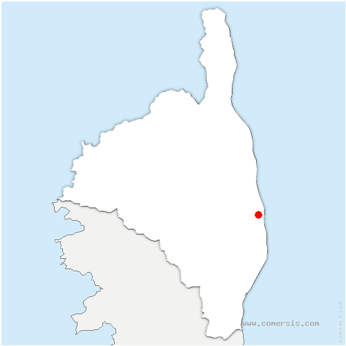 carte de localisation de Canale-di-Verde
